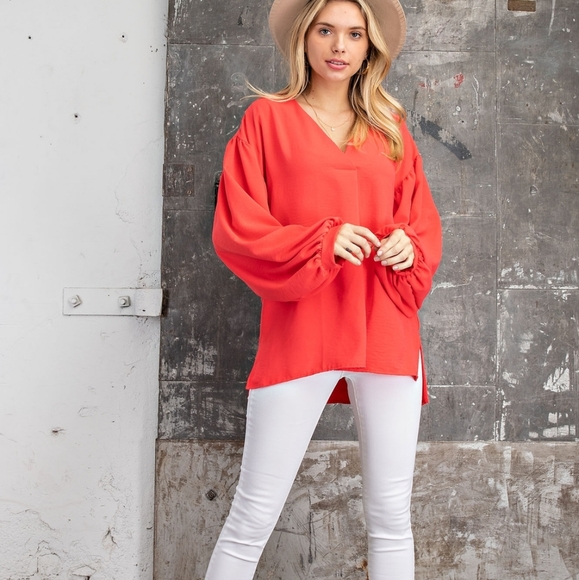 Sky Blue Long Sleeve Top - Picture 7 of 8